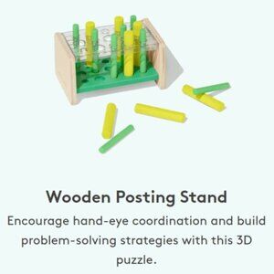 Lovevery Wooden Posting Stand Puzzle